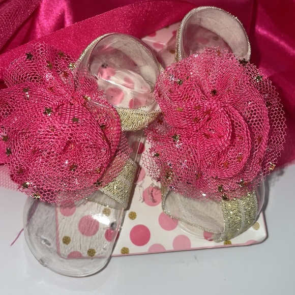 NWT- ZAK AND ZOEY - 2 PC PINK TUTU SET - SKIRT & SHOES  Size 12-18 MNTHS - Picture 2 of 8